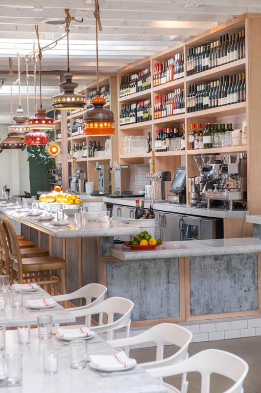 Salt Air restaurant interior in Venice California